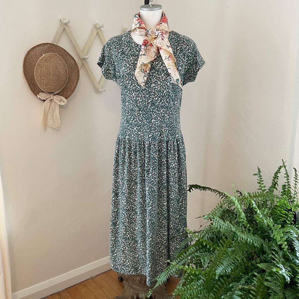 Dress Vintage Cotton Floral Sz Small